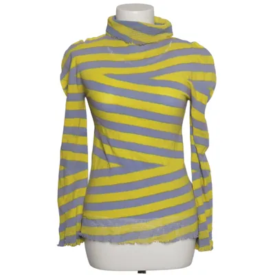 Turtleneck (Yellow, Blue) from Issey Miyake Cotton, Polyamide, Polyurethane
