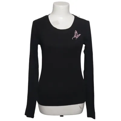 Lange mouwen shirt (Zwart) van Mogul Katoen, Polyester