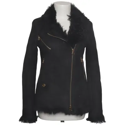 Shearlingjakke (Sort) fra Pierre Balmain Læder