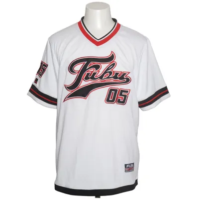 Baseball T-shirt (White, Black, Red) from Fubu Polyester