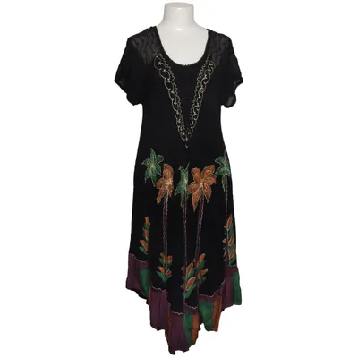 Dress (Black, Multicolored) from Sakkas Viscose