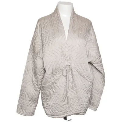 Jacka (Beige) från Lens Bomull, Silke