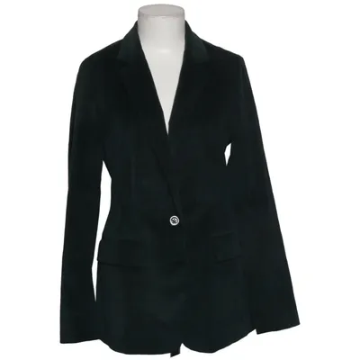 Blazer (Green) from Jigsaw Acetate, Cotton, Elastane, Polyester, Silk, Viscose