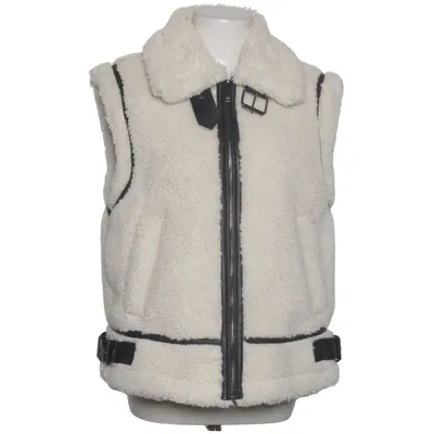 Biker vest (White, Black) from Amisu Polyester, Polyurethane