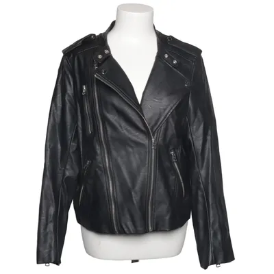 Biker jacket (Black) from H&M Polyester, Polyurethane, Viscose