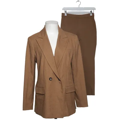 Kostym (Brun) från Mos Mosh Elastan, Återvunnen polyester, Viskos
