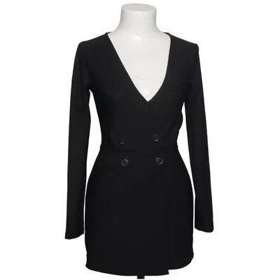 Robe portefeuille (Noir) de Bershka Élasthane, Polyester