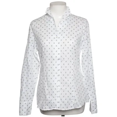 Shirt (White, Blue) from Eterna Cotton