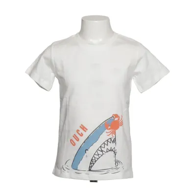 T-shirt (Wit, Meerkleurig) van Kanz Katoen