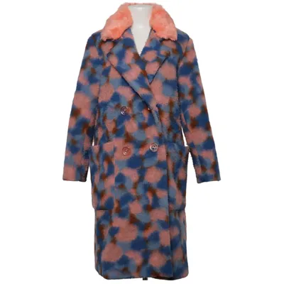 Jas (Blauw, Roze, Meerkleurig) van Manoush Acryl, Katoen, Mohair, Polyester, Wol