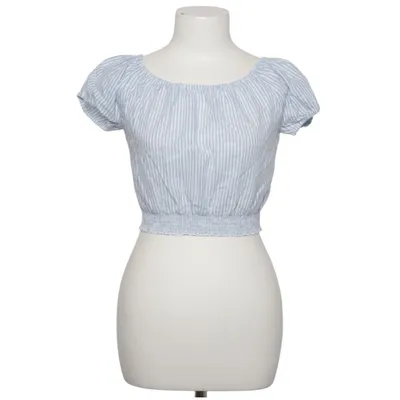 Crop top (Blue, White) from Hollister Cotton