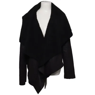 Veste en peau de mouton retournée (Noir) de Romeo & Juliet Couture Polyester