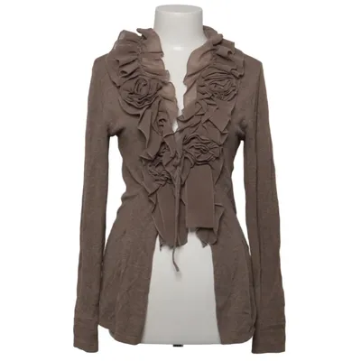 Cardigan (Brown) from Derek Heart Nylon, Viscose, Wool