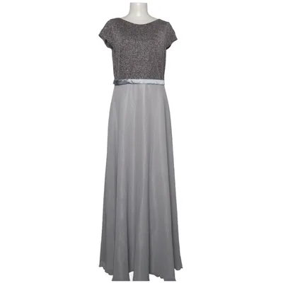 Abendkleid (Grau, Mehrfarbig) von Le Kress Metallfaser, Polyamid, Polyester