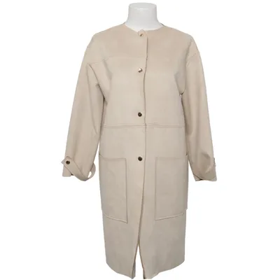 Frakke (Beige) fra Zara Woman Collection Elastan, Polyester