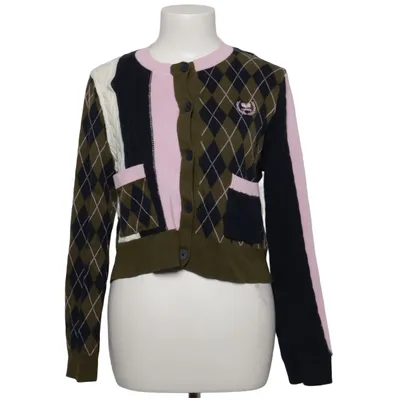 Cardigan (Vert, Rose, Noir, Blanc) de Urban Revivo Coton, Polyamide, Viscose