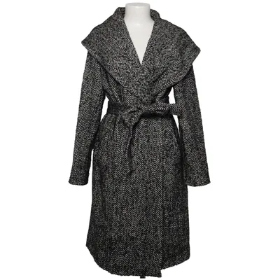 Manteau (Noir, Blanc) de Donna Karan Acrylique, Polyester, Laine