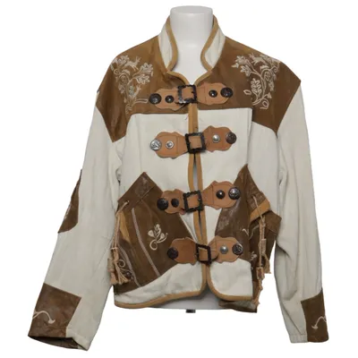 Jakke (Beige, Brun) fra Skandal Læder