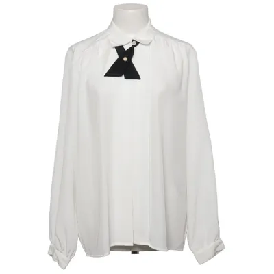 Blouse (White, Black) from New Fast Polyester