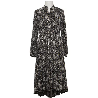 Maxikleid (Schwarz, Weiß, Gold) von Lolive Verte Elasthan, Polyester