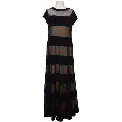 Maxi dress (Black, Beige) from R&M Richards Elastane, Polyester