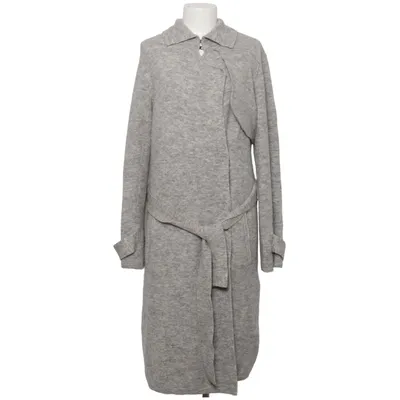 Manteau (Gris) de Turnover Laine d'alpaga, Élasthane, Polyamide