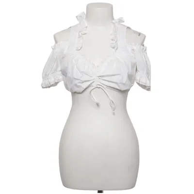 Dirndl blouse (Wit) van Country Line Katoen, Polyester