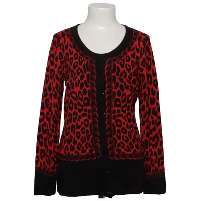 Cardigan (Rood, Zwart) van Sarah Kern Elastaan, Polyamide, Viscose