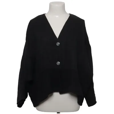 Strickjacke (Schwarz) von Bella Donna Leder, Wolle