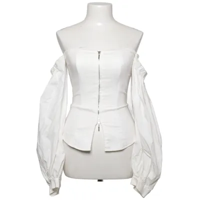 Crop Top (Weiß) von Plein Sud Baumwolle, Elasthan