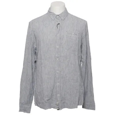 Shirt (Blue, White) from Blend Linen, Viscose