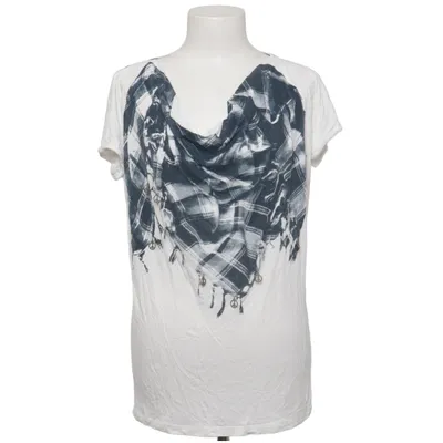 T-shirt (White, Black) from Set Linen, Viscose