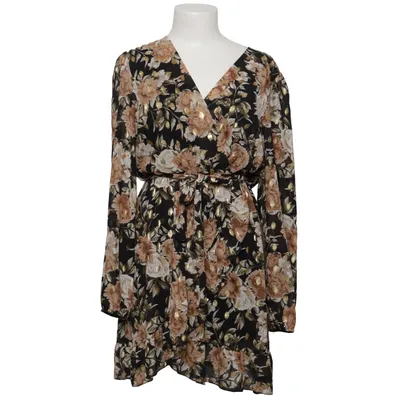 Wrap dress (Black, Multicolored) from L&S Elastane, Polyester, Viscose