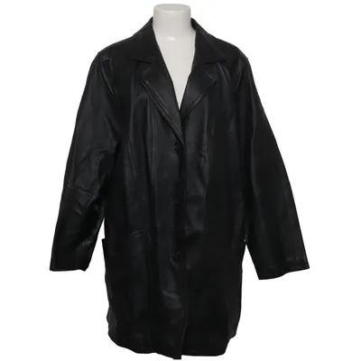 Ledermantel (Schwarz) von Lady Charme Leder, Polyester