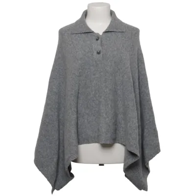 Poncho (Gris) de Zara Acrylique, Polyamide, Polyester, Laine