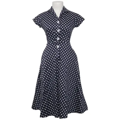 Robe (Bleu, Blanc) de Bettie Page