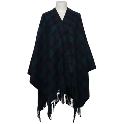 Poncho (Blau, Schwarz) von James Pringle Weavers Acryl