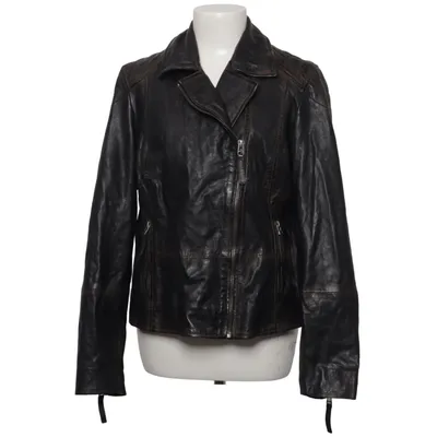 Lederjacke (Schwarz) von Gipsy by Mauritius Leder, Polyester