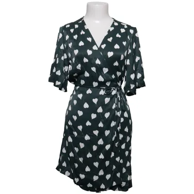 Slå-om-kjole (Grøn, Hvid) fra Ruby Polyester, Viscose