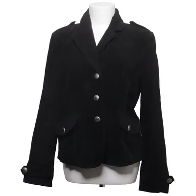 Veste en cuir (Noir) de Saki Cuir, Polyester