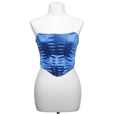 Corset (Blue) from Shein Elastane, Polyester