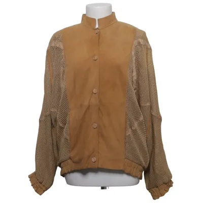 Veste (Beige, Marron) de Yarell Cuir, Lin
