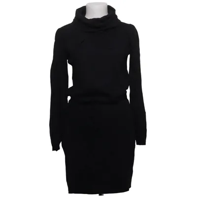 Turtleneck dress (Black) from Version Sud Angora, Cotton, Nylon, Viscose