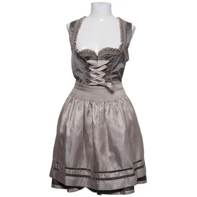 Dirndl (Beige, Gray) from Krüger Madl Cotton, Polyester