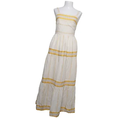 Maxikjole (Hvid, Gul) fra L.O.G.G by H&M Bomuld, Viscose