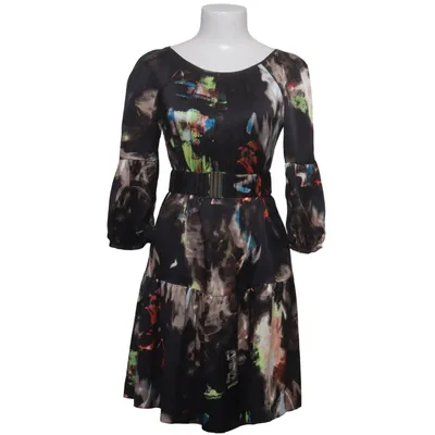 Robe (Noir, Multicolore) de Demoy Élasthane, Soie