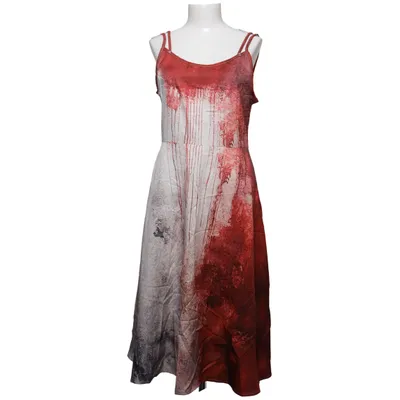 Maxi dress (White, Red, Multicolored)