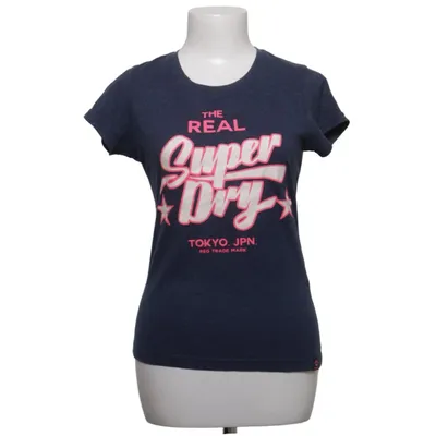 T-shirt (Blauw) van Superdry Katoen, Polyester