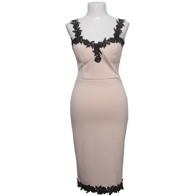 Cocktailjurk (Beige, Zwart) van I-X London Elastaan, Polyester