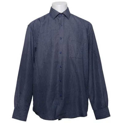 Shirt (Blue, White) from Mr Marten Cotton, Polyester